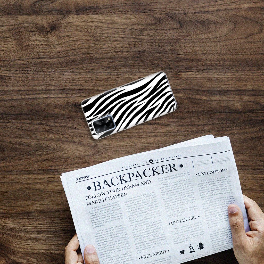 OPPO A74 4G TPU Hoesje Zebra B2C Telecom