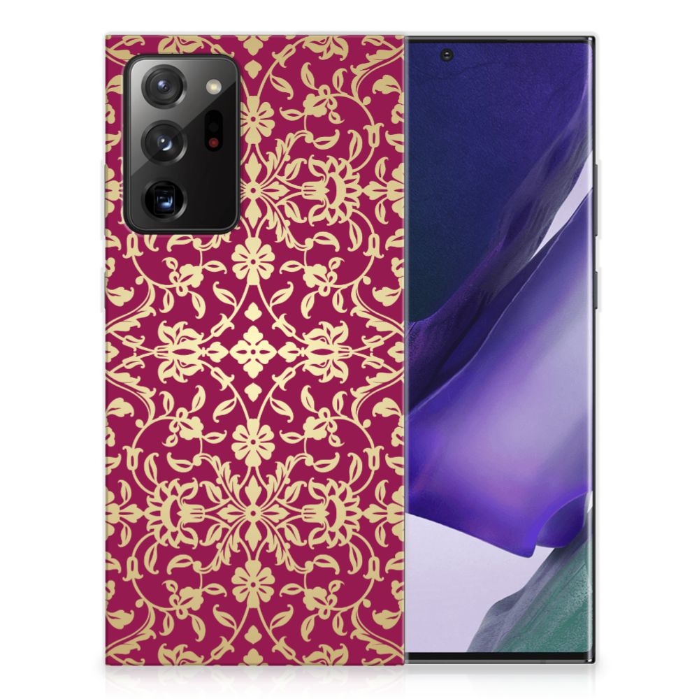 Siliconen Hoesje Samsung Galaxy Note20 Ultra Barok Pink B2C Telecom
