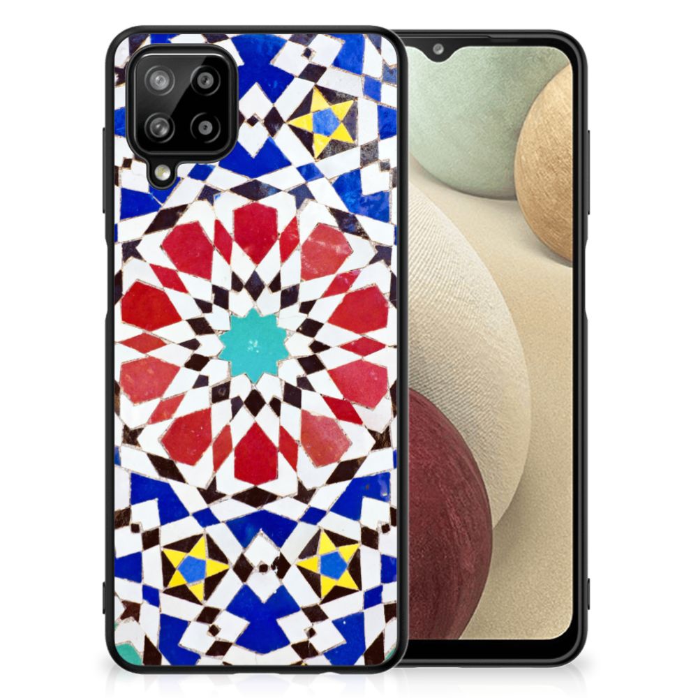Samsung Galaxy A12 Marmeren Print Telefoonhoesje Mozaïek B2C Telecom