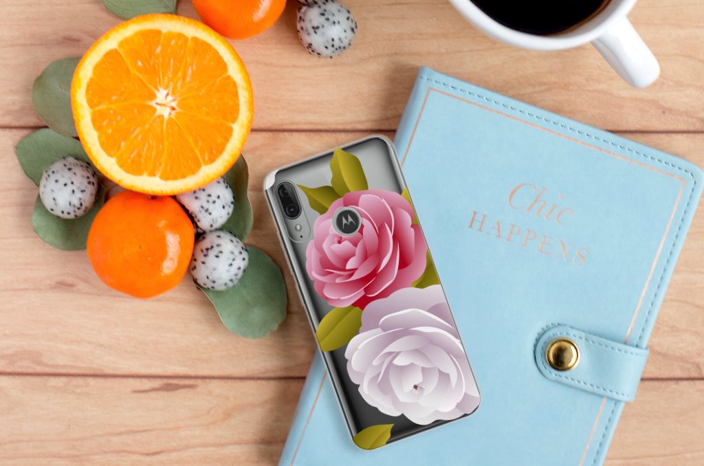 Motorola Moto E6 Plus TPU Case Roses