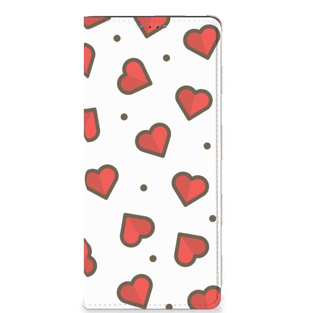 Samsung Galaxy A22 5G Hoesje met Magneet Hearts