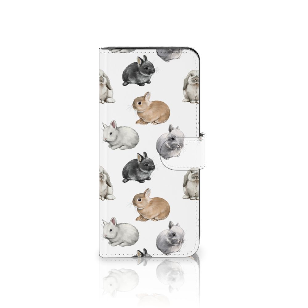 Telefoonhoesje met Pasjes voor Motorola Edge 40 Pro Konijntjes