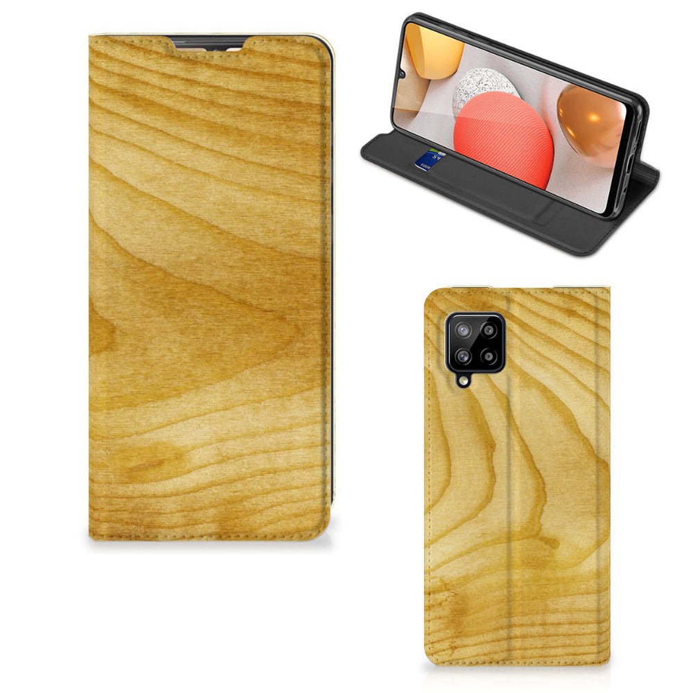 Samsung Galaxy A42 Book Wallet Case Licht Hout