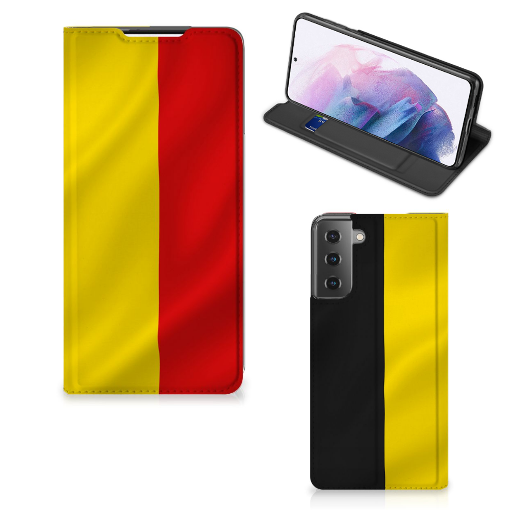 Samsung Galaxy S21 Plus Standcase Belgische Vlag - B2C Telecom