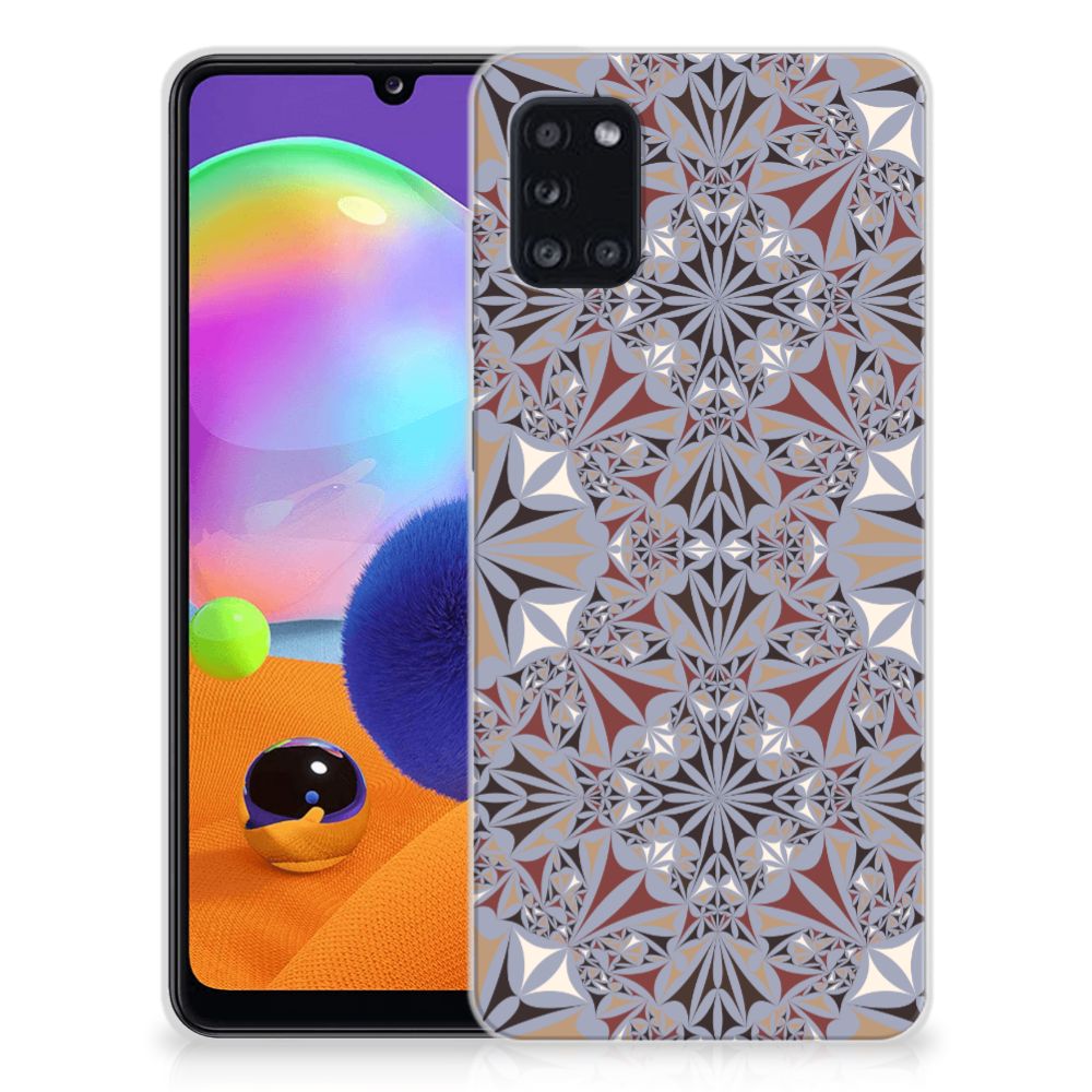 Samsung Galaxy A31 TPU Siliconen Hoesje Flower Tiles B2C Telecom