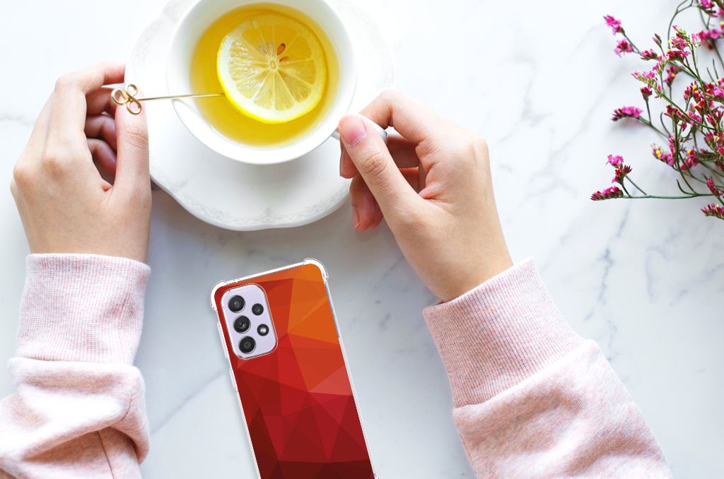 Shockproof Case voor Samsung Galaxy A33 Polygon Red B2C Telecom
