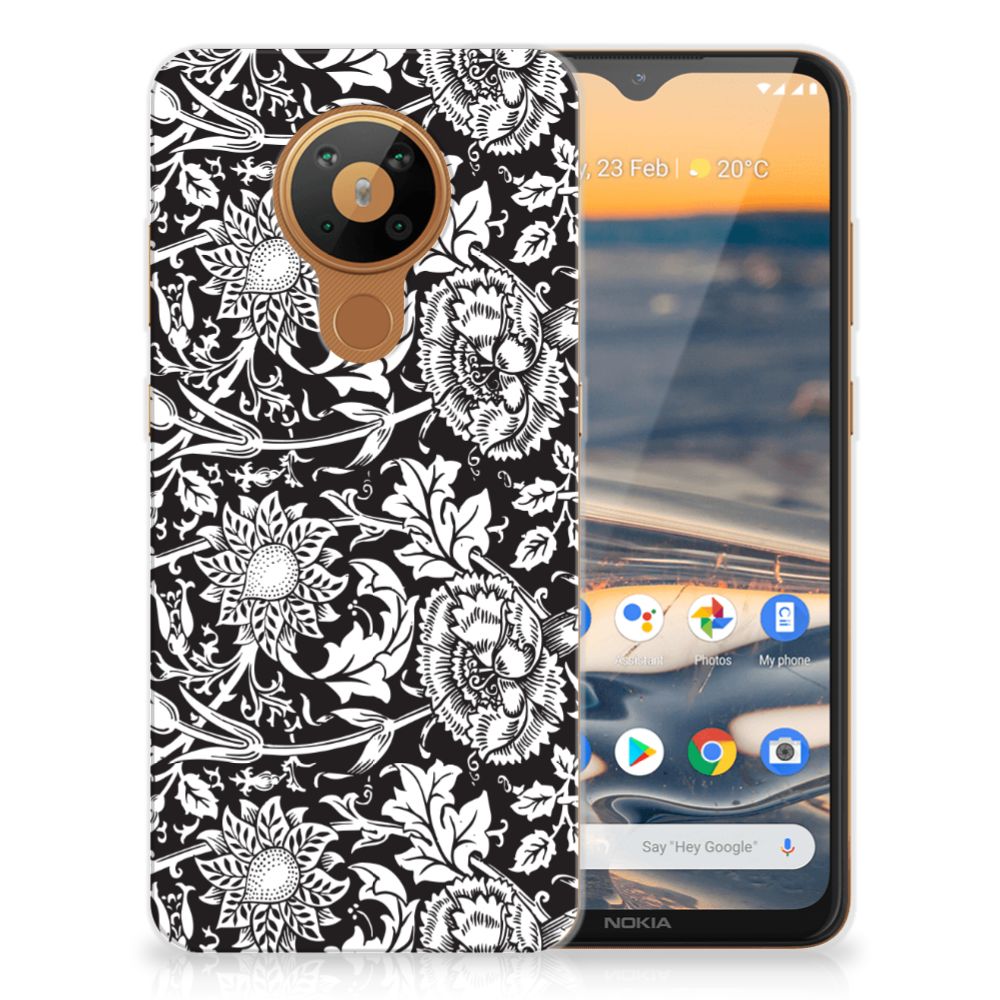 Nokia 5.3 TPU Case Black Flowers B2C Telecom