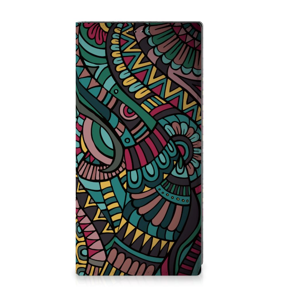 Samsung Galaxy S23 Ultra Hoesje met Magneet Aztec - B2C Telecom