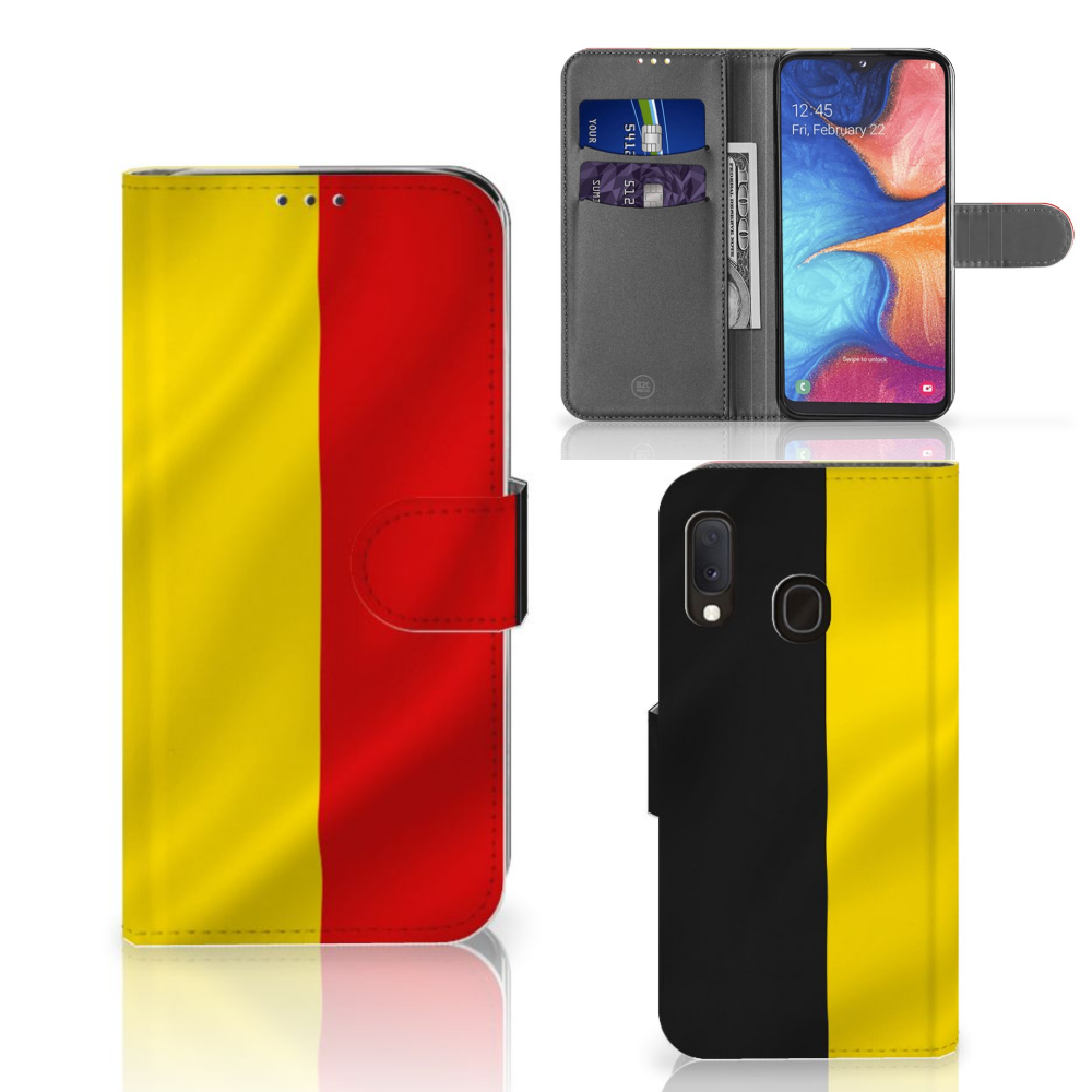 Samsung Galaxy A20e Bookstyle Case Belgische Vlag