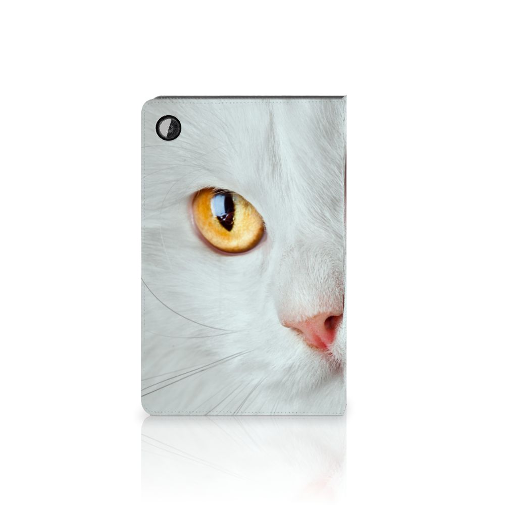 Samsung Galaxy Tab A8 2021/2022 Flip Case Witte Kat