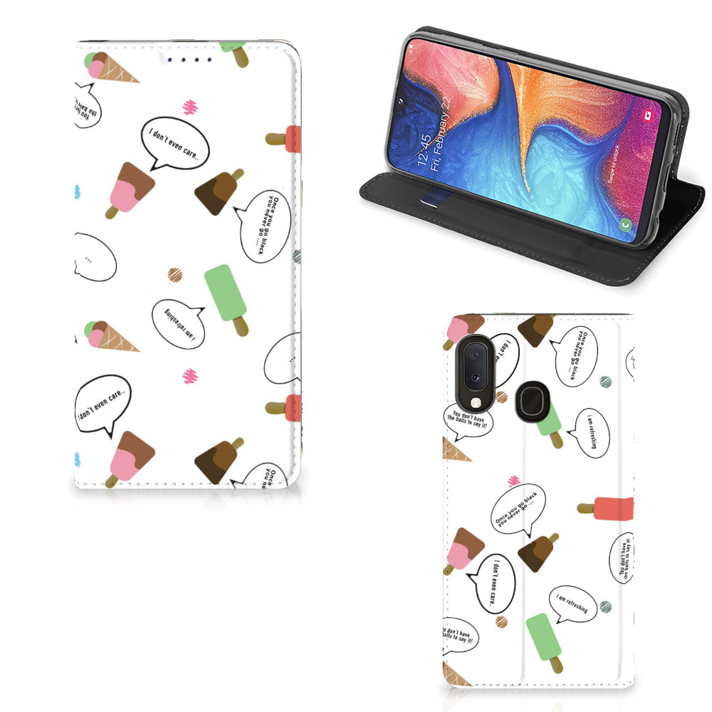 Samsung Galaxy A20e Flip Style Cover IJsjes
