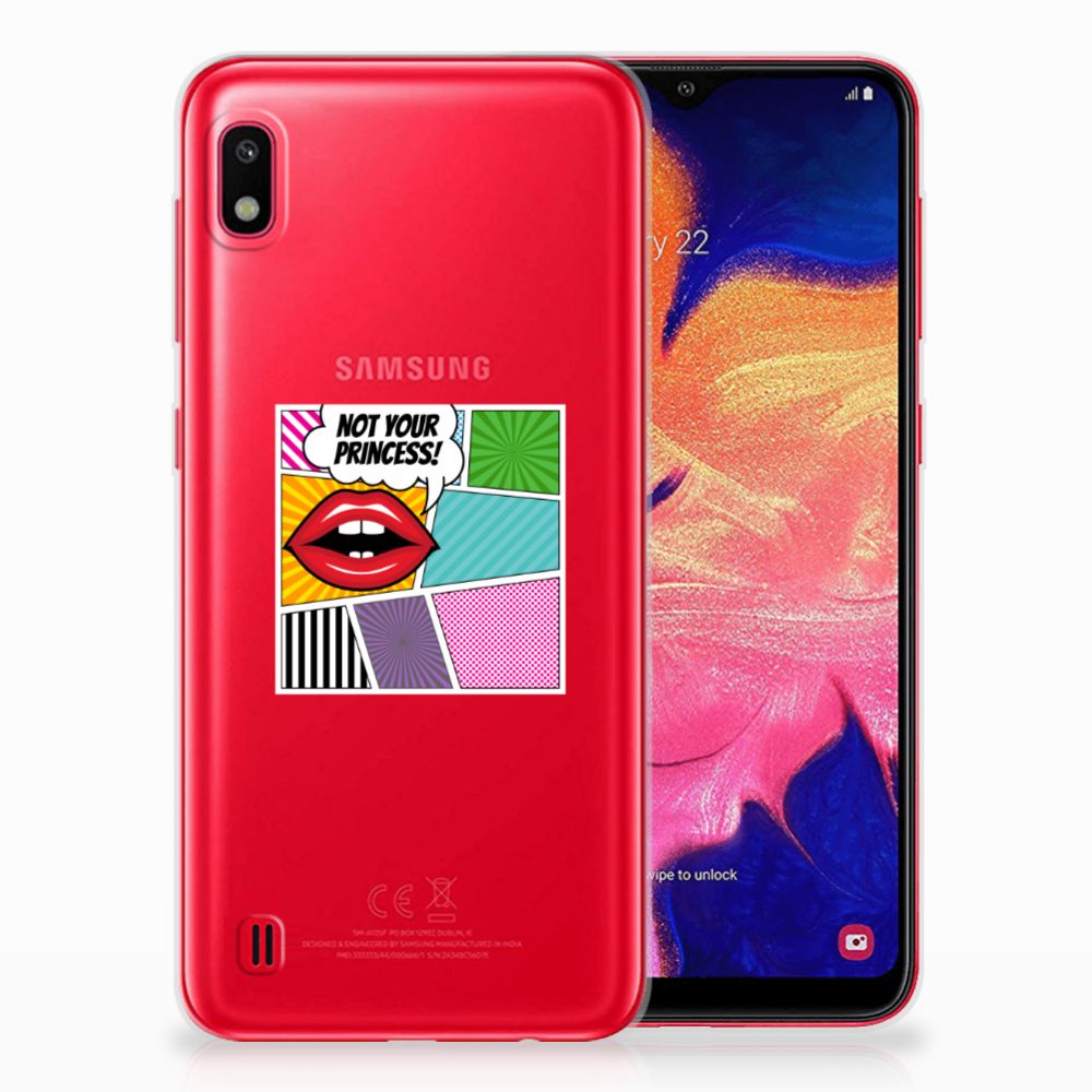 Samsung Galaxy A10 Silicone Back Cover Popart Princess