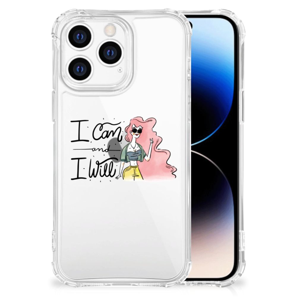 iPhone 14 Pro Stevig Bumper Hoesje i Can