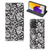 Samsung Galaxy A72 (5G/4G) Smart Cover Black Flowers - B2C Telecom