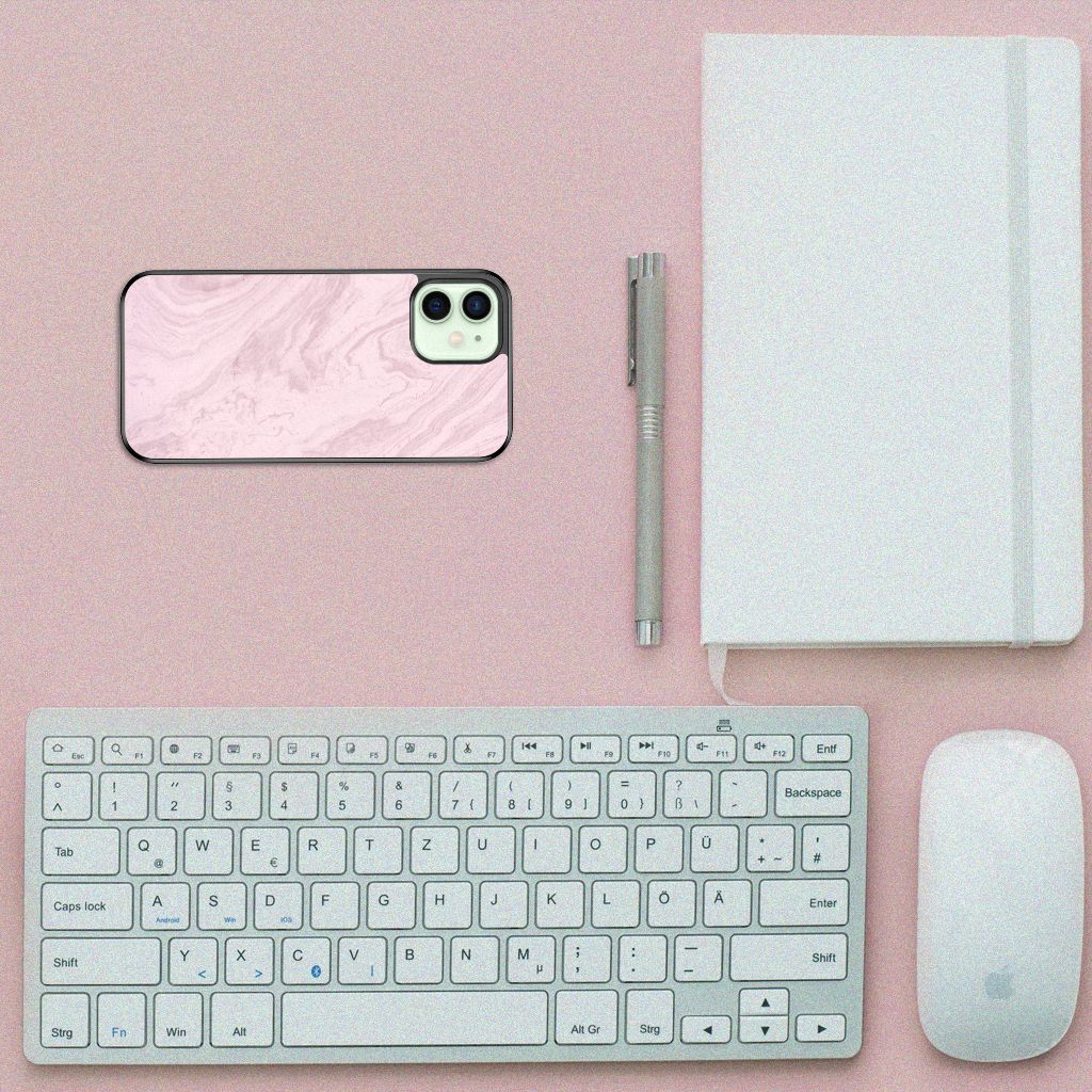iPhone 12 Mini Gripcase Marble Pink - Origineel Cadeau Vriendin B2C Telecom