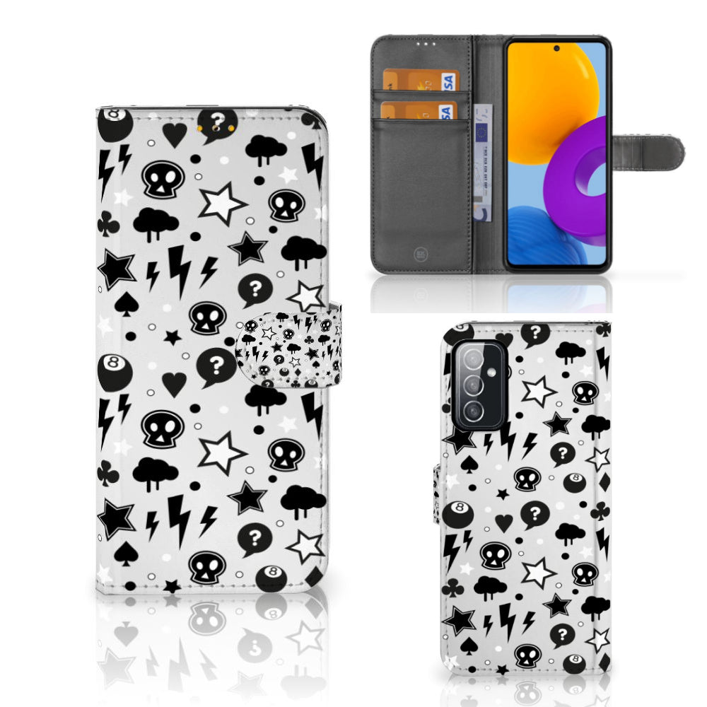 Telefoonhoesje met Naam Samsung Galaxy M52 Silver Punk