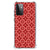 Samsung Galaxy A72 4G/5G Doorzichtige Silicone Hoesje Batik Rood B2C Telecom