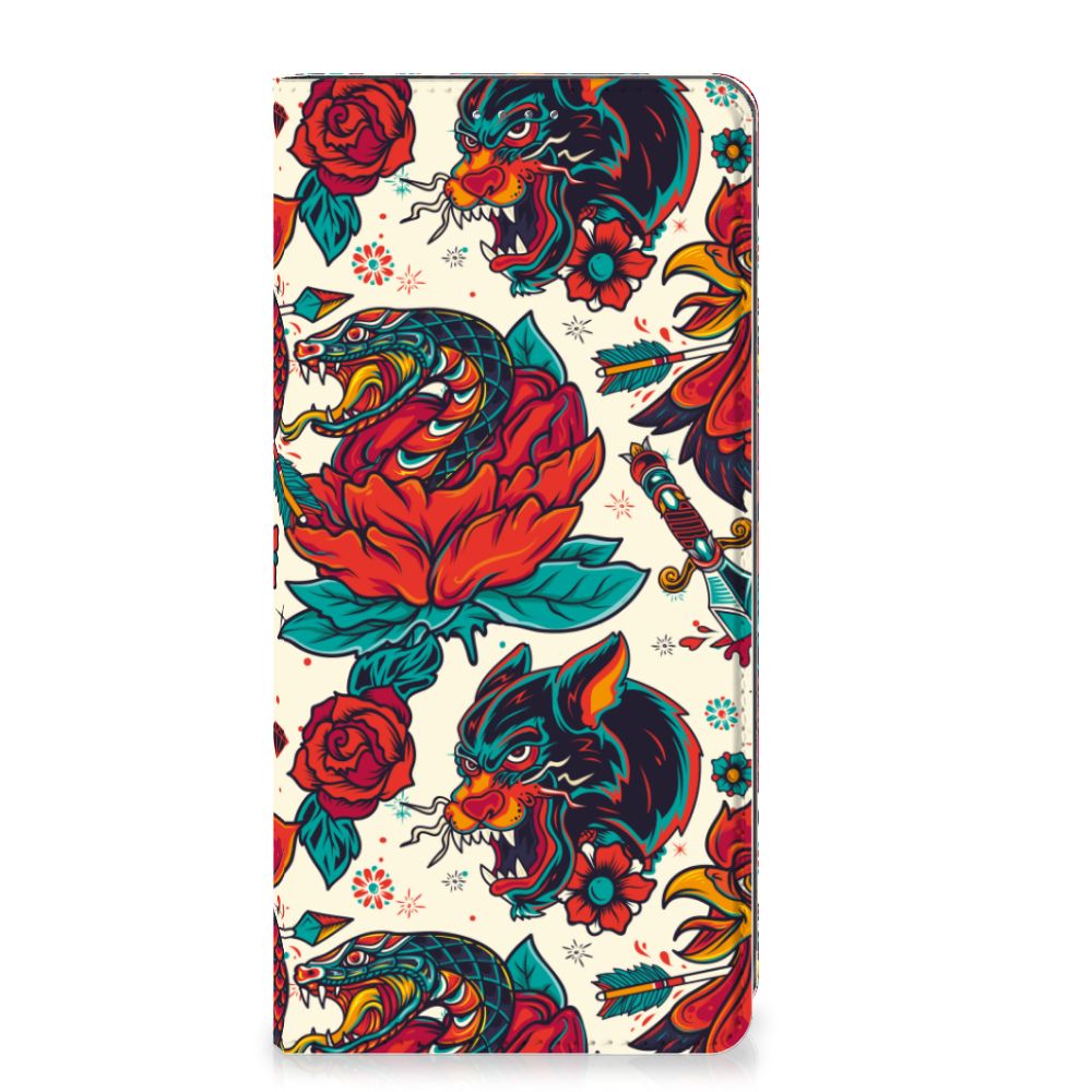 Stand Case voor OPPO A57 | A57s | A77 4G Old Skool - B2C Telecom