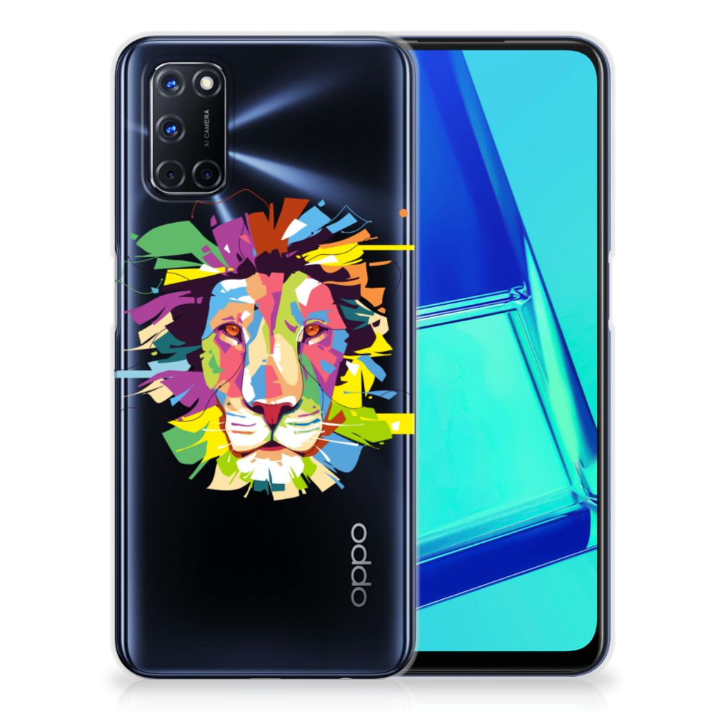 OPPO A52 | A72 Telefoonhoesje met Naam Lion Color