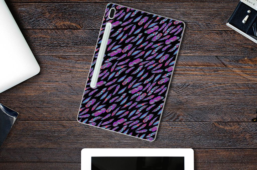 Samsung Galaxy Tab S7FE Hippe Hoes Feathers Color - B2C Telecom