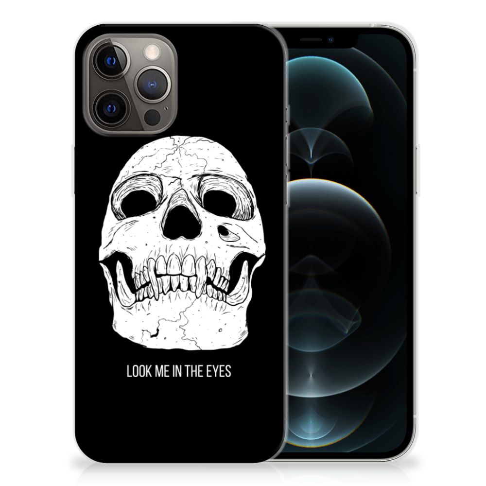 Silicone Back Case iPhone 12 Pro Max Skull Eyes B2C Telecom