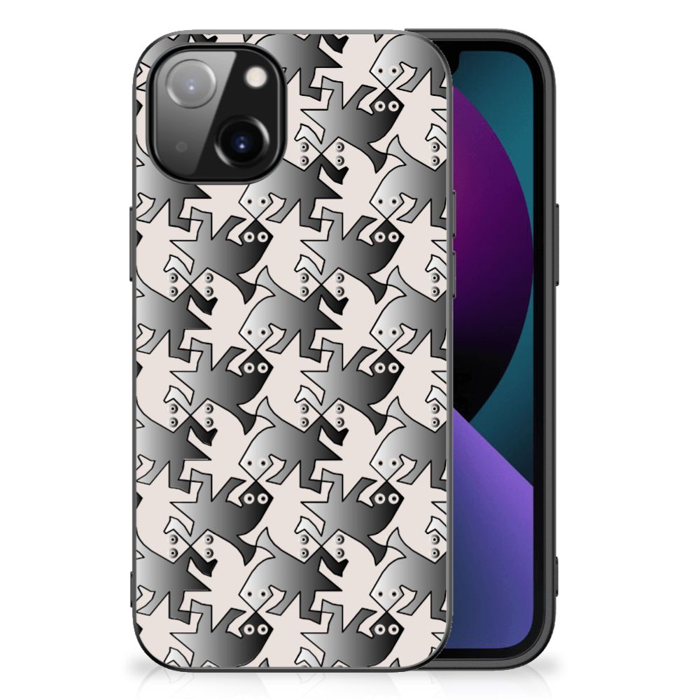 Apple iPhone 13 Dierenprint Telefoonhoesje Salamander Grey B2C Telecom