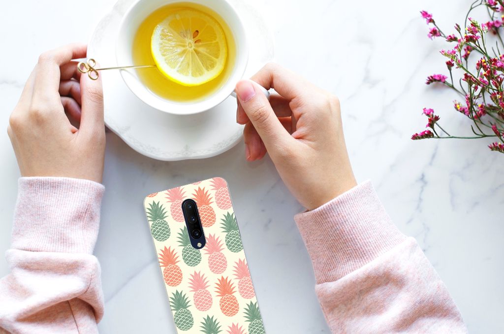 OnePlus 7 Pro Siliconen Case Ananas