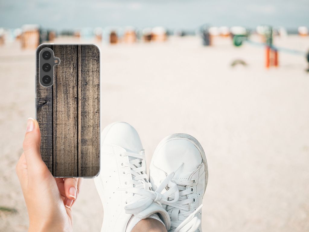 Samsung Galaxy A34 Bumper Hoesje Steigerhout B2C Telecom