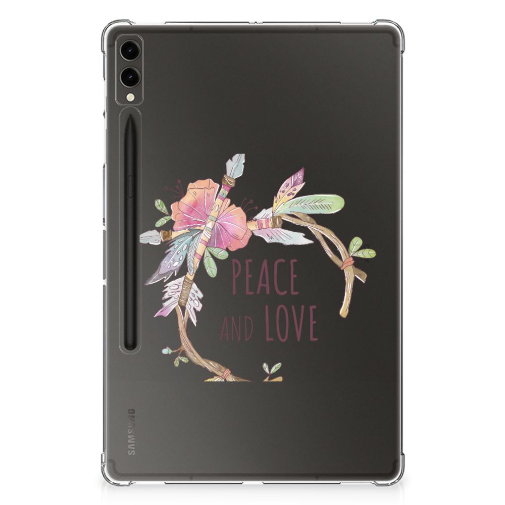 Samsung Galaxy Tab S9 Plus Tablet Back Cover Boho Text
