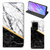 Samsung Galaxy S20 Ultra Standcase Marmer Wit Zwart - Origineel Cadeau Man - B2C Telecom