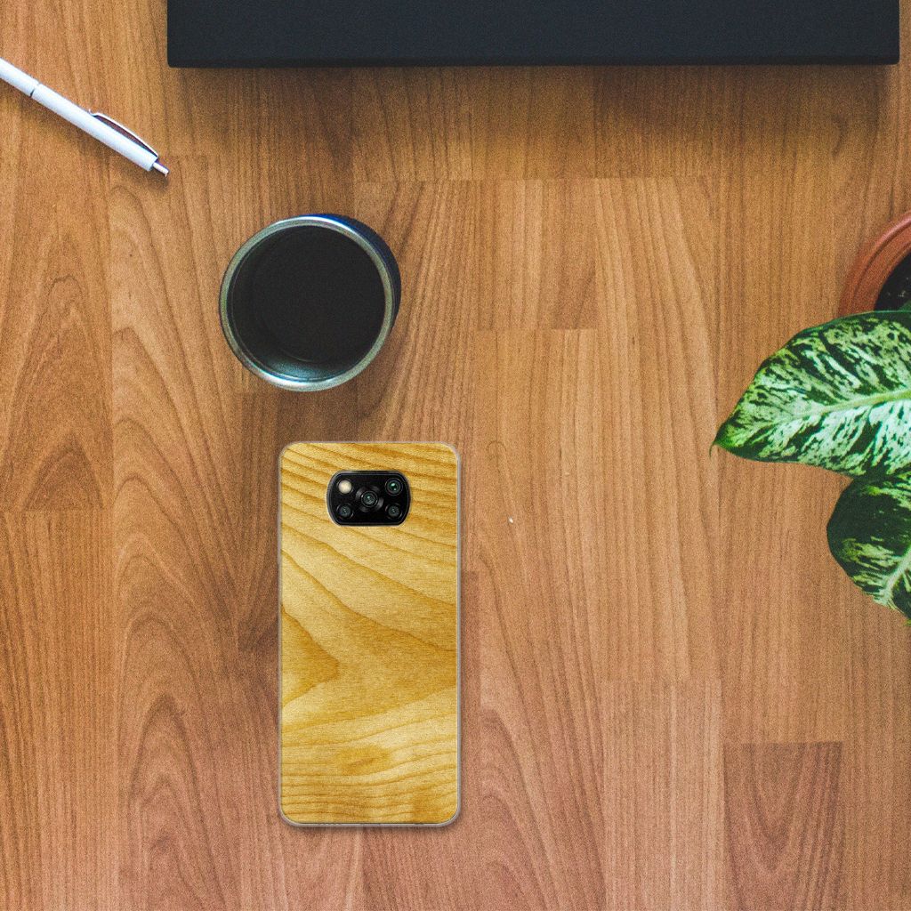 Xiaomi Poco X3 | Poco X3 Pro Bumper Hoesje Licht Hout B2C Telecom