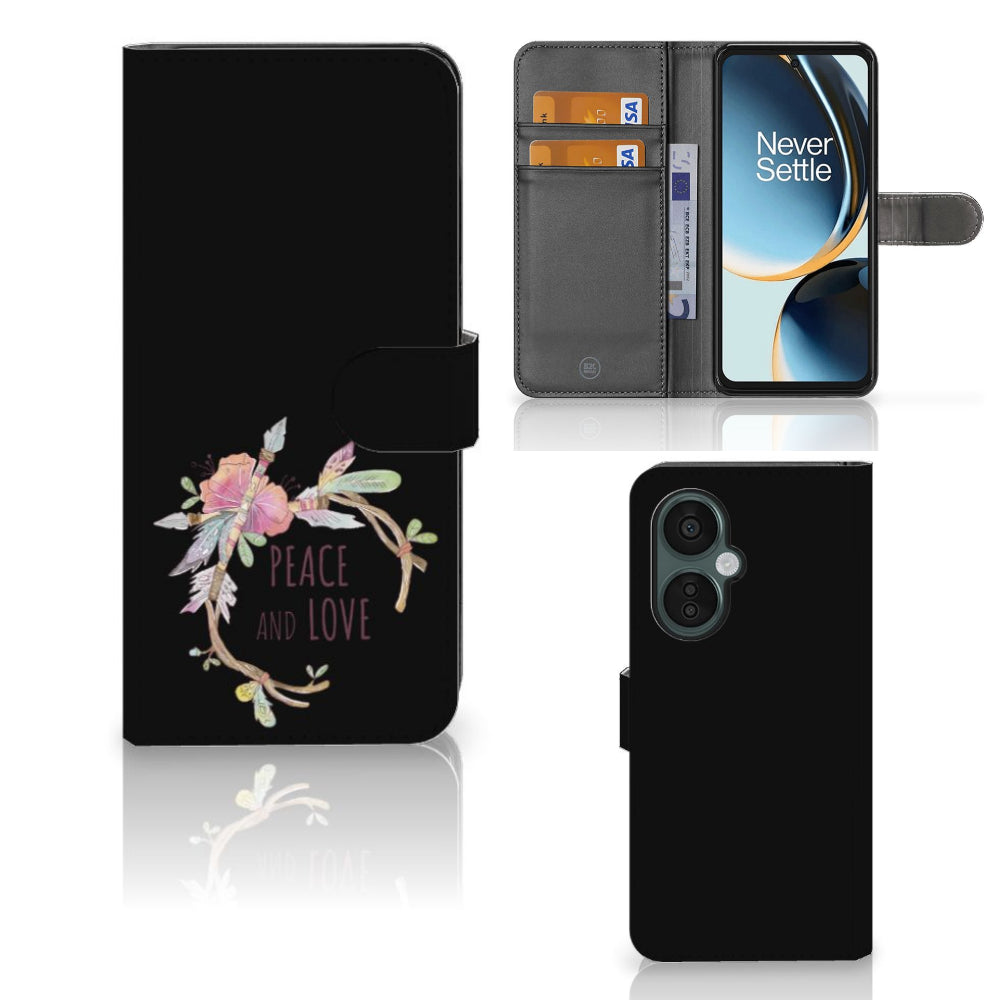 OnePlus Nord CE 3 Lite Leuk Hoesje Boho Text