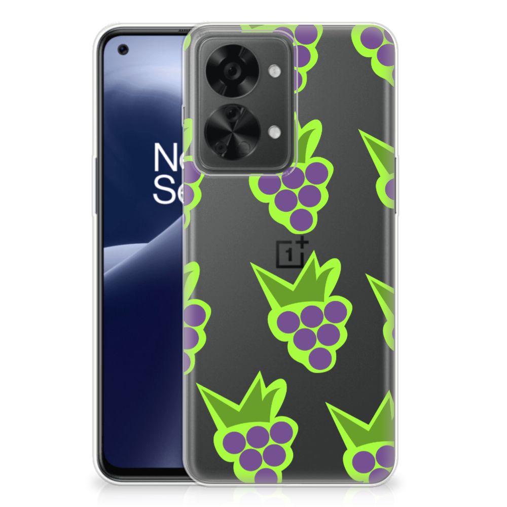OnePlus Nord 2T Siliconen Case Druiven