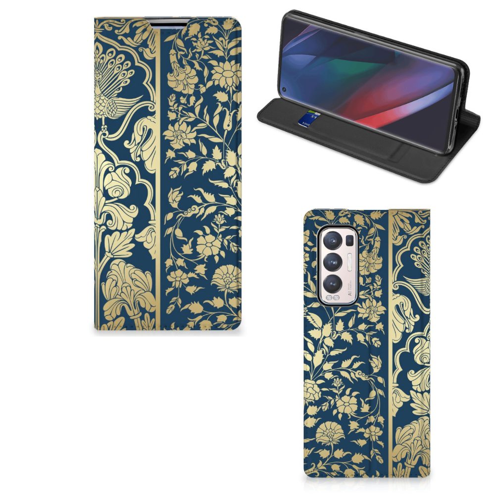 OPPO Find X3 Neo Smart Cover Beige Flowers - B2C Telecom