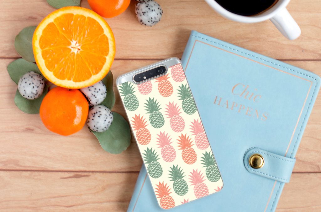 Samsung Galaxy A80 Siliconen Case Ananas