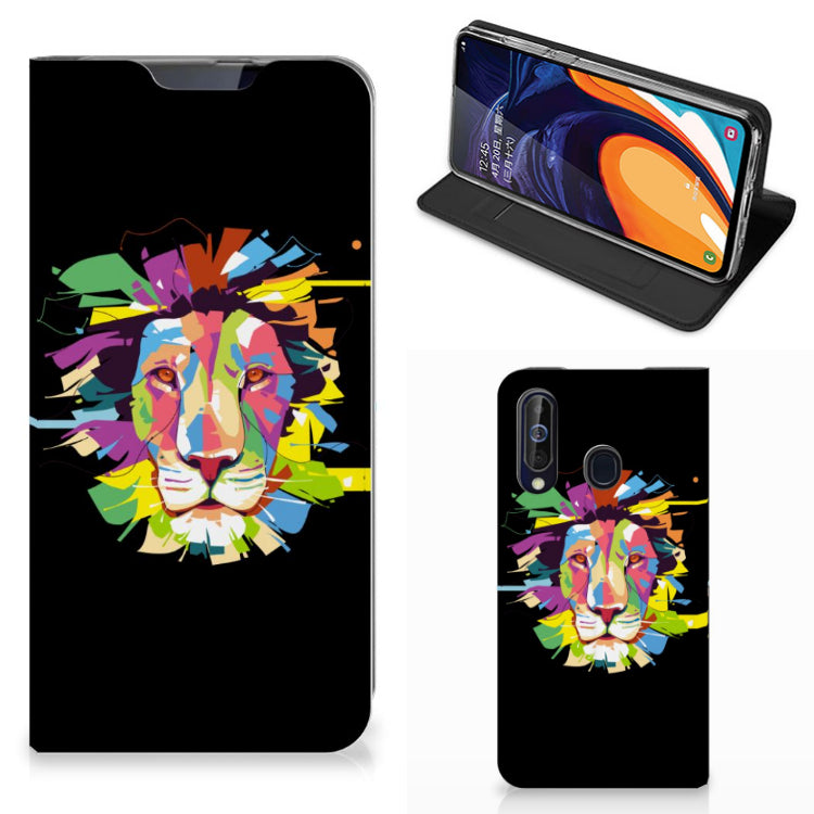 Samsung Galaxy A60 Magnet Case Lion Color