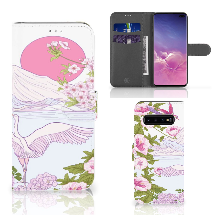 Samsung Galaxy S10 Plus Telefoonhoesje met Pasjes Bird Standing