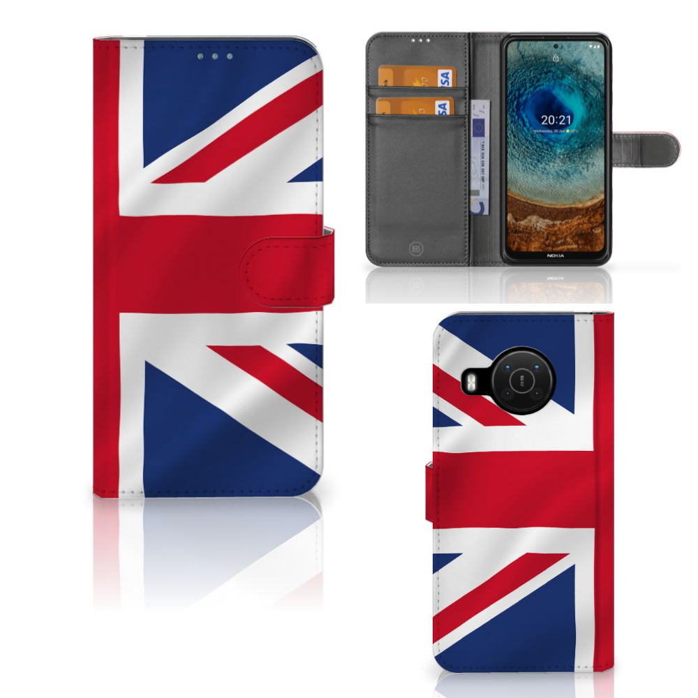Nokia X10 | Nokia X20 Bookstyle Case Groot-Brittannië