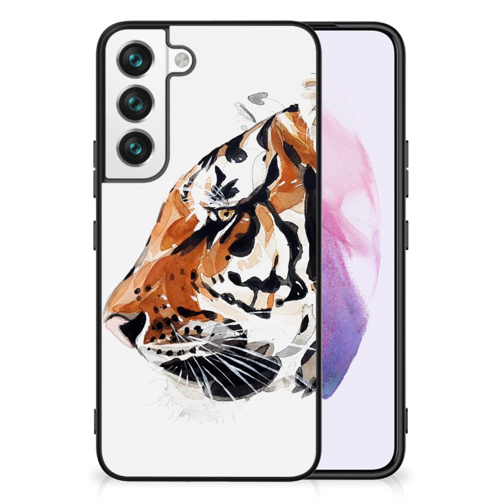 Kleurrijke Telefoonhoesje Samsung Galaxy S22 Watercolor Tiger