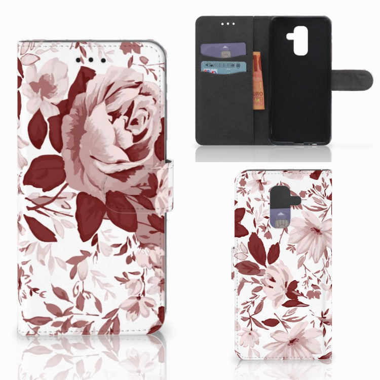 Hoesje Samsung Galaxy A6 Plus 2018 Watercolor Flowers