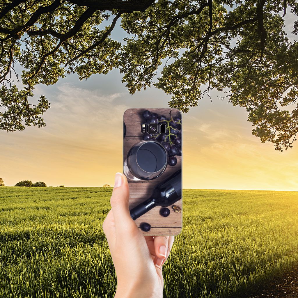 Samsung Galaxy S8 Plus Siliconen Case Wijn