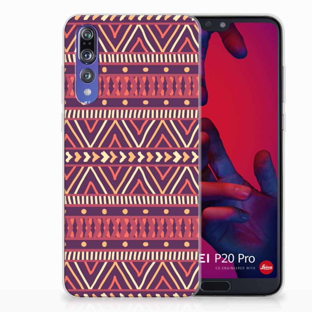 Huawei P20 Pro TPU bumper Aztec Paars