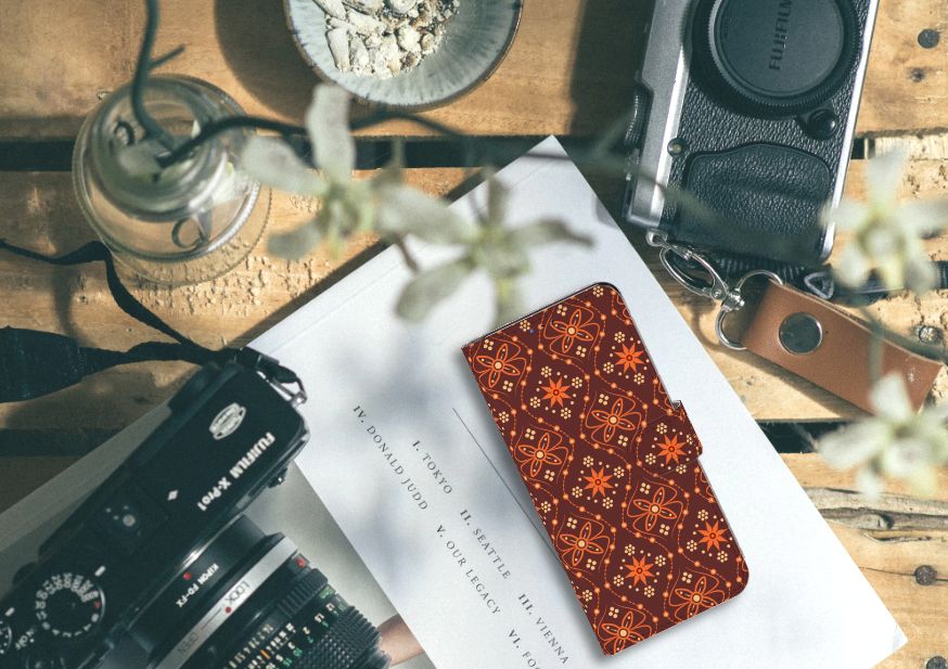 Samsung Galaxy A20s Telefoon Hoesje Batik Brown