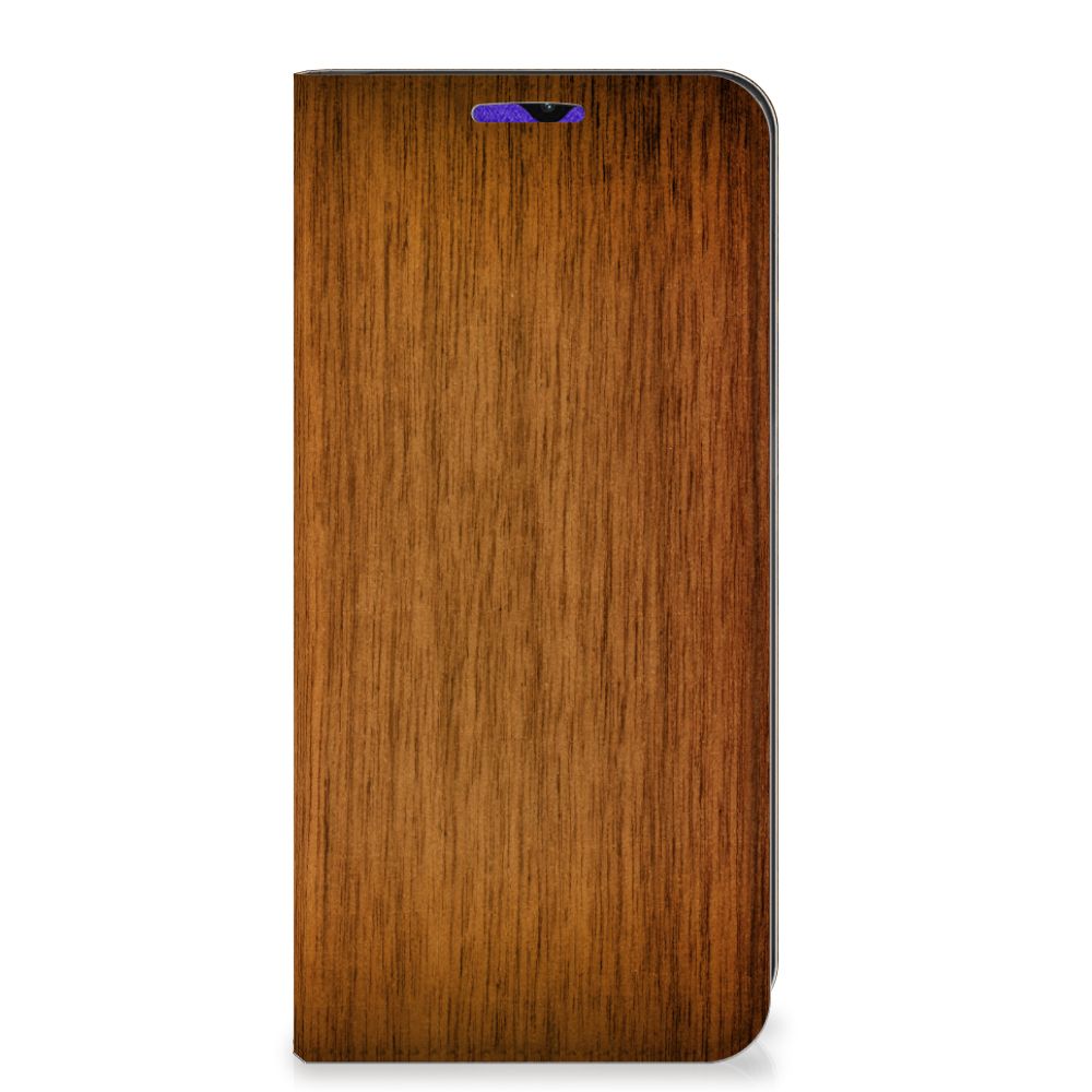 Samsung Galaxy A13 (5G) | Samsung Galaxy A04s Book Wallet Case Donker Hout - B2C Telecom