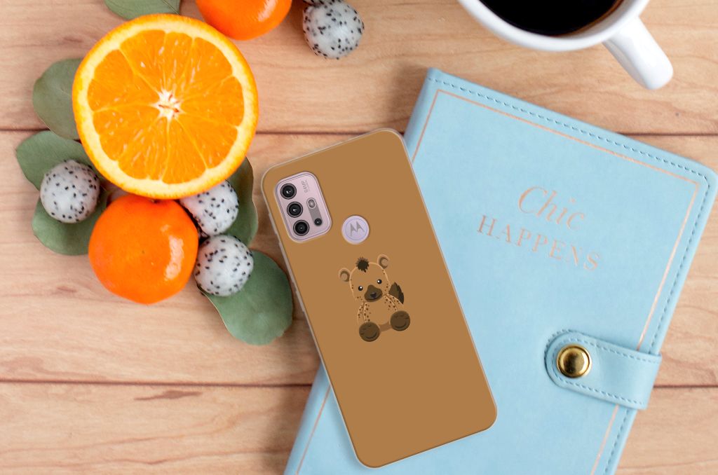 Motorola Moto G30 | G10 Telefoonhoesje met Naam Baby Hyena B2C Telecom