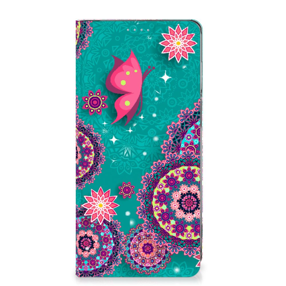 Motorola Moto G62 5G Bookcase Cirkels en Vlinders