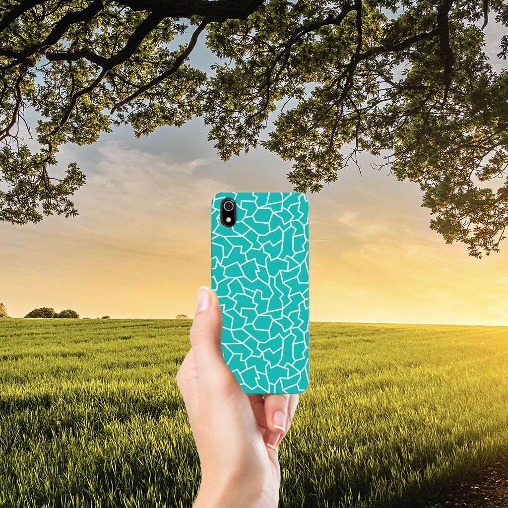 Xiaomi Redmi 7A Hoesje maken Cracks Blue