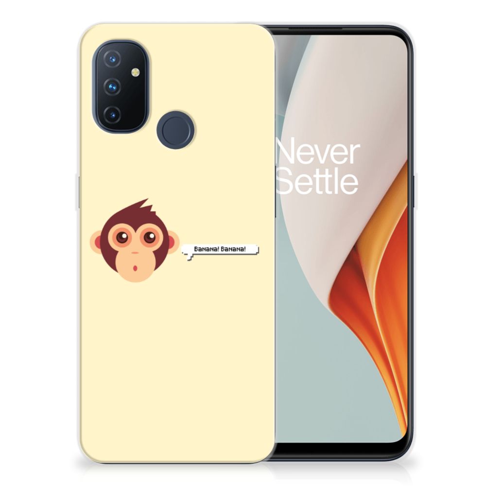 OnePlus Nord N100 Telefoonhoesje met Naam Monkey