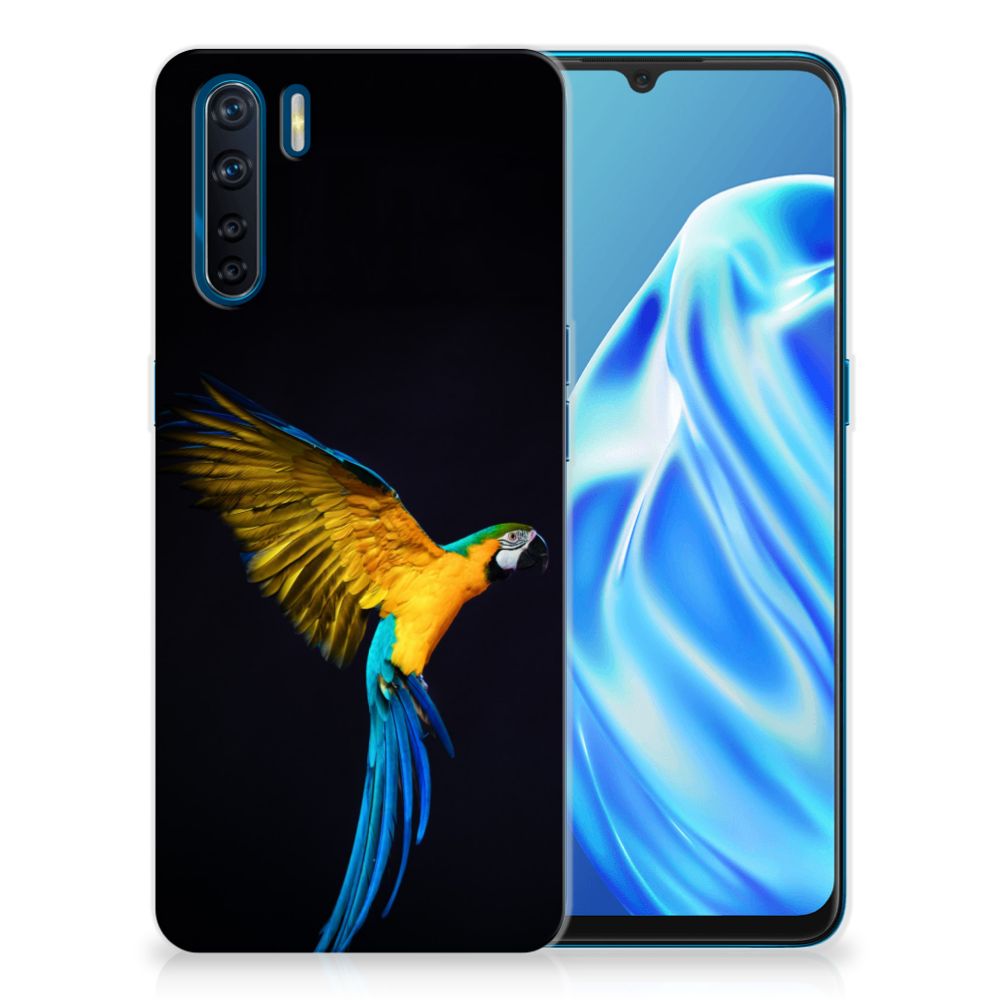 OPPO A91 TPU Hoesje Papegaai