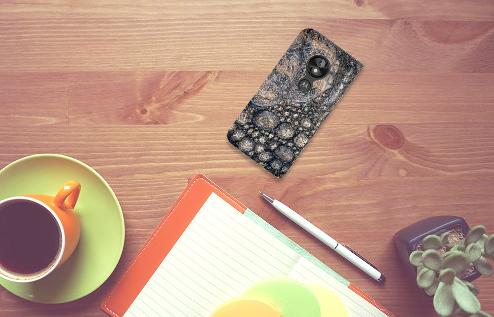 Motorola Moto E5 Play Hoesje maken Krokodillenprint